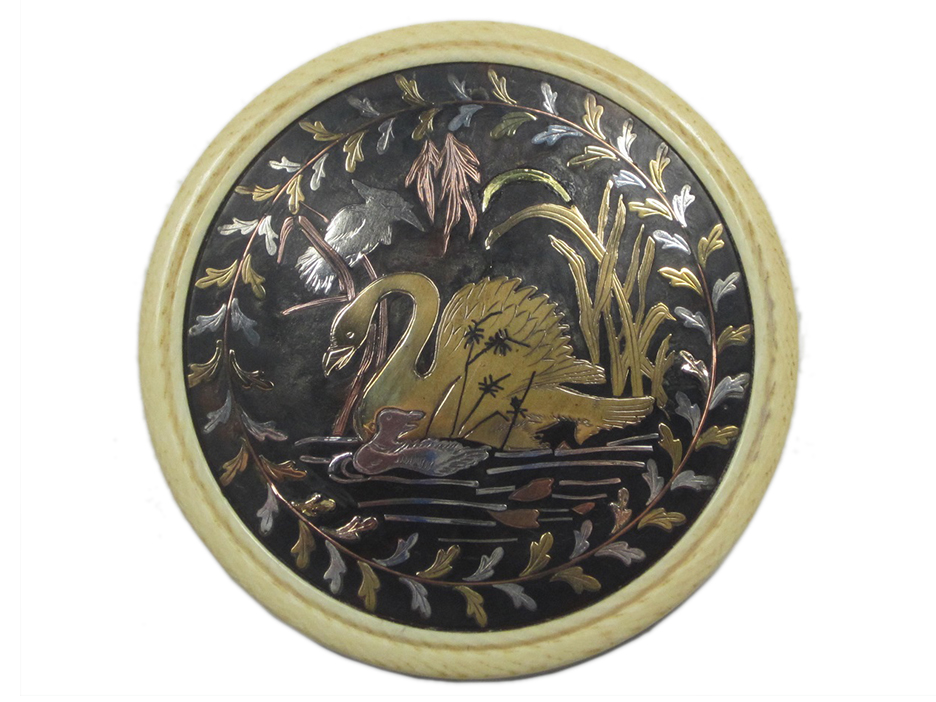Tortoiseshell Piquéwork and Ivory Snuff Box