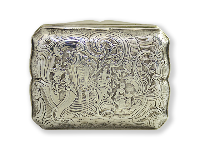 French-silver-engraved-chiseled-snuffbox-Blois-1745