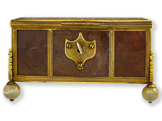 Grand-Tour-agate-gilt-mounted-casket-Italy-1880