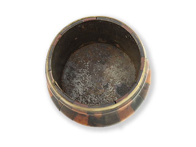 Dutch-wooden-banded-tobacco-jar-1780-1800